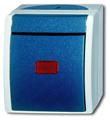 Obrázek produktu pro Busch-Jaeger 2CKA001085A1607, Modrá, Zelená, Šedá, Termoplastik, Bezšroubový, Busch-Jaeger, Matný, IP44