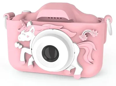 Produktbild von Verk 18258: Kinder-Digitalkamera, Einhorn-Motiv, rosa