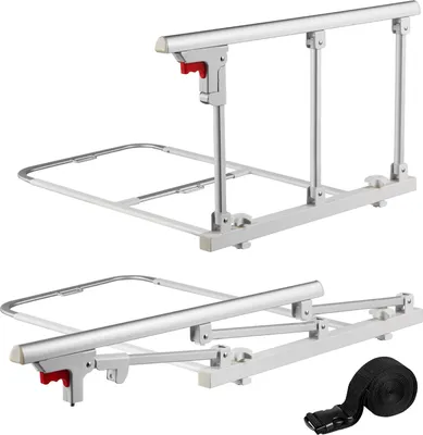 Zdjęcie produktu dla SucceBuy Składana barierka dla seniorów, 70 cm barierka ochronna z paskiem mocującym, zabezpieczenie przed upadkiem i zabezpieczenie krawędzi, odpowiednia do łóżek typu king, queen, full i twin