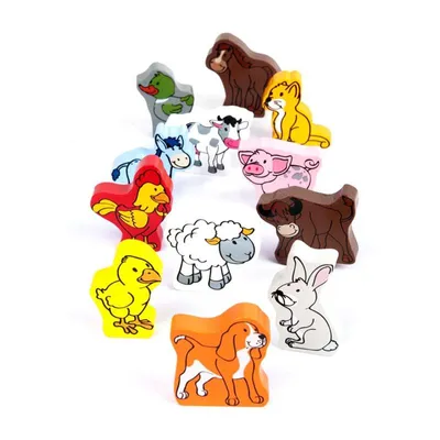 Immagine prodotto di Animali della fattoria Hape Qubes, E0901