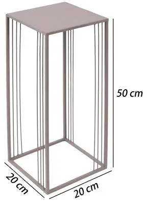 Produktbild von Pflanzständer Lafiora Metall 20 x 20 x 50 cm beige