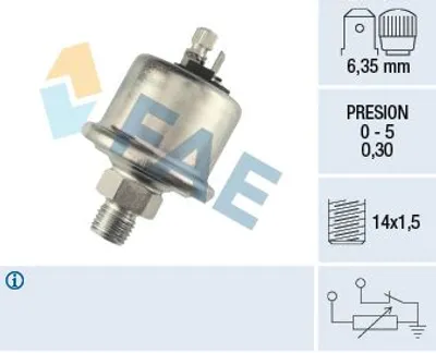 Produktbild von FAE Öldrucksensor 14560 für OPEL Kadett E CC (T85)