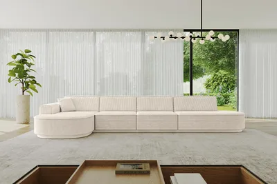 Produktbild von ALTDECOR Ecksofa in L-Form MARI-L3-v3 - 413x171x83 cm Beige - Corner Sofa Bett Eckcouch Couch Wohnlandschaft Cauchsofa