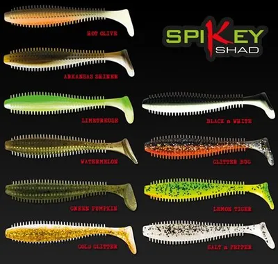 Produktbild von Fox Rage Spikey Shad Gummifische 12cm, Farbe:Green Pumpkin