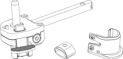 Produktbild von MACO RUSTICO Ladenrasthalter BLR, gerader Kloben, Gr. L165 , links, schwarz