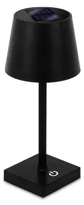 Solar-Tischlampe LED warmweiß 26 cm schwarz dimmbar