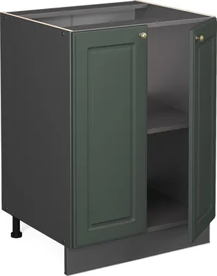 Produktbild von Vicco Küchenunterschrank Fame-Line, 60 cm ohne Arbeitsplatte, Grün-Gold Landhaus/Anthrazit