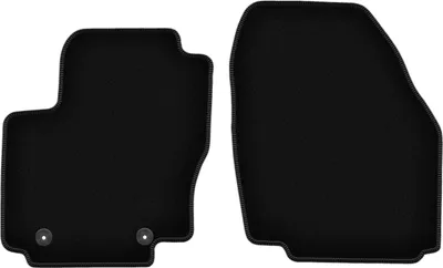 Produktbild von Wielganizator Velours-Autoteppiche vorne – passend für Ford Mondeo MK4 (Liftback, Limousine, Kombi, Bj. 2007-2012) –  schwarz, passgenau, mit Befestigungen set 2 Stk.