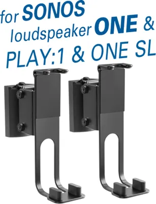 Produktbild von my wall HS 17 AL - 2 Wandhalter für Lautsprecherboxen SONOS ONE SL PLAY:1 HS17AL