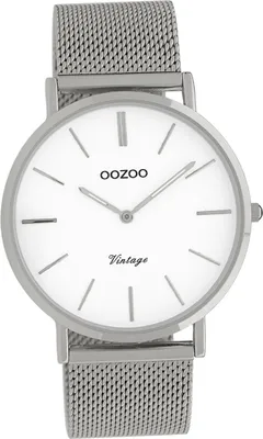 Produktbild von Oozoo Edelstahl Damen Uhr C9901A Analog Quarzuhr Armband silber Vintage Series D2UOC9901A