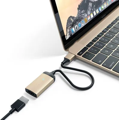 Produktbild von Satechi 4 K 60Hz Aluminium Type C to HDMI Adapter - THUNDERBOLT 3 Macbook, Chromebook