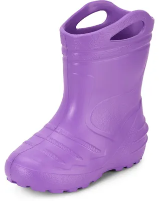 Produktbild von Ladeheid Kinder Mädchen Jungen federleichte Eva Gummistiefel KL051-S (Violett, 28 EU)