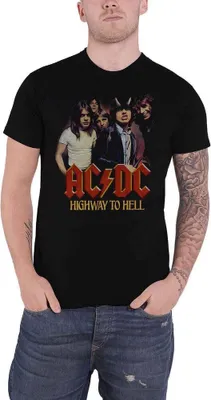 Immagine prodotto di AC/DC - Maglietta "Highway To Hell" per uomo/donna Unisex RO1434 (S) (Nero)