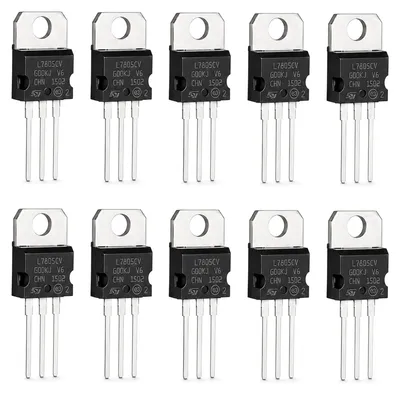 Spannungsregler 5V 1,5A, L7805 LM7805, 10 Stück, TO-220