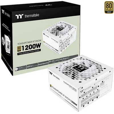 Productafbeelding van Netvoeding Thermaltake Toughpower XT 1200W Snow, ATX3.1, 80+G, retail