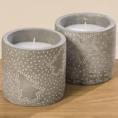 Produktbild von Kerzentopf Windlicht Beton H 11 cm Ø 11 cm Stückpreis