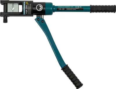 Obrázek produktu pro Hydraulické lisovací kleště – YQK-300 – lisovací síla 120 kN – 16–300 mm² – šestihranné lisování – zdvih 16 mm – vyměnitelné matrice – zelené