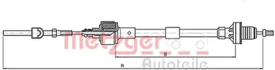 Produktbild von METZGER 11.2532 Kupplungsseil Seilzug für OPEL Corsa B Schrägheck (S93) 794/410mm