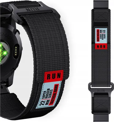 Zdjęcie produktu dla Pasek Nylonowy Do Garmin Fenix 5 6 7 8 E Pro Solar Instinct Epix Qucikfit