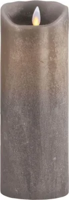 Produktbild von Sompex Flame LED Echtwachskerze taupe 8x23cm