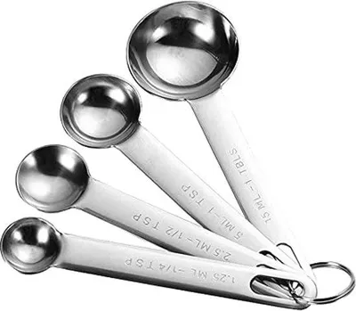 Productafbeelding van Set van 4 roestvrijstalen messen voor koken en bakken, 20 cm