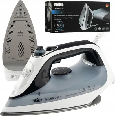 Produktbild von Braun SI7149WB TexStyle 7 Pro 2900W FreeGlide 3D Self-Clean Dampfbügeleisen