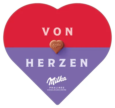 Produktbild von I Love Milka Haselnuss Herz 165g