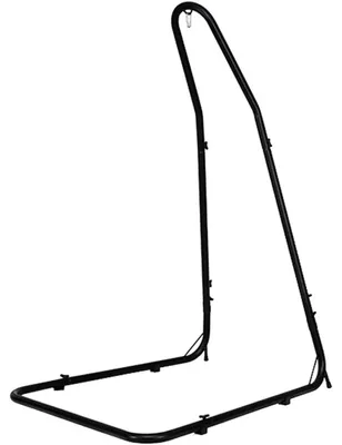 Image de Support pour hamac en métal - Réglable en hauteur - Pour intérieur et extérieur - Noir