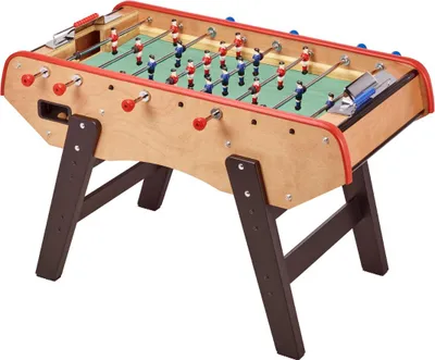 Image de KANGUI Baby-foot Adulte Luxe en bois - Barres télescopiques - 2 à 4 joueurs - 3 Balles liège inclues
