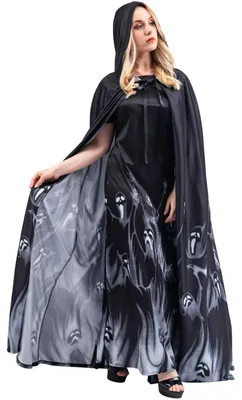 Immagine prodotto di Costume di Halloween da donna con mantello e lungo abito