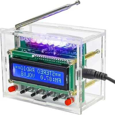 Obrázek produktu pro Elektronická stavebnice pro kurz pájení – FM rádio – stavebnice s FM rádiovým modulem 87–108 MHz, bezdrátový přijímač pro výukové účely