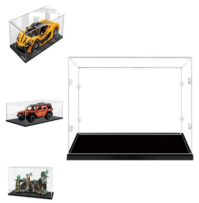 Image de Solidchoice - Vitrine en acrylique pour objets de collection, noire