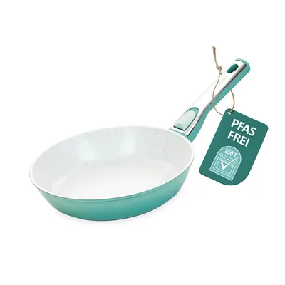 Produktbild von Cerafit Revolution Pfanne 24 cm, Keramik antihaftbeschichtet, Bratpfanne  frei mit Glasdeckel abnehmbarem Griff für alle Herdarten Induktion