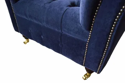 Produktbild von Chesterfield Textil Sessel 1 Sitzer Sofa Polster Design Luxus Modern