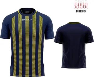 Produktbild von Sport-T-Shirt Givova Rugby Blau-Gelb Blau - XL