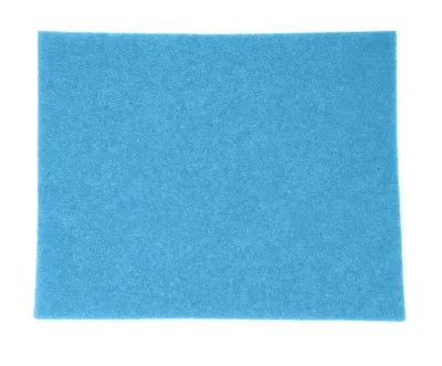 A single blue mat on a white background.
