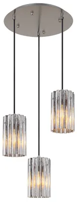 Produktbild von LED Pendelleuchte, Metall, Nickel-matt, 3-Flammig