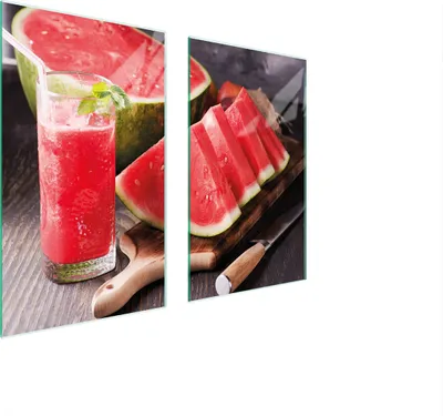 Obrázok produktu pre Kryt na sporák 2 kusy 75x52 Keramický kryt varnej dosky sklenená doska na krájanie ovocia melón