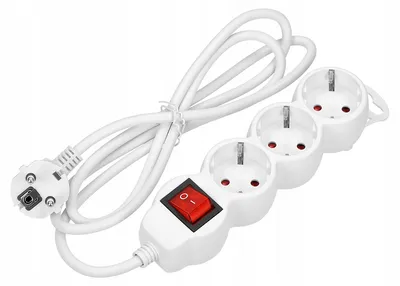 Produktbild von ORNO 3-Fach Steckdosenleiste mit Schalter und Kindersicherung 2300W 10A 5 Meter Kabel