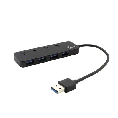 I-Tec Cavo Usb 3.0 Metal Pass Hub 4 Port Without Power Adapter For Notebook Ultrabook Tablet Pc Windows And Mac Os - USB