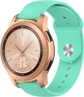 Produktbild von Strap-it Samsung Galaxy Watch 42mm Sportarmband (Aqua)