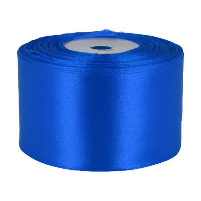 27m Satinband 50mm Dekoband blau