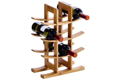 Produktbild von Zeller Weinregal, Bamboo 29x16x42