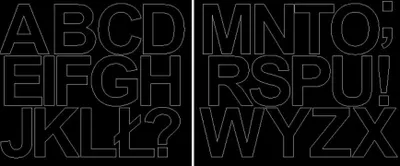 Produktbild von Selbstklebende Buchstabenaufkleber 6 cm glänzend schwarz