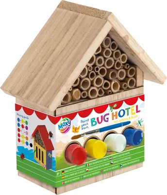 Image de Set de peinture pour hôtel à insectes en bois