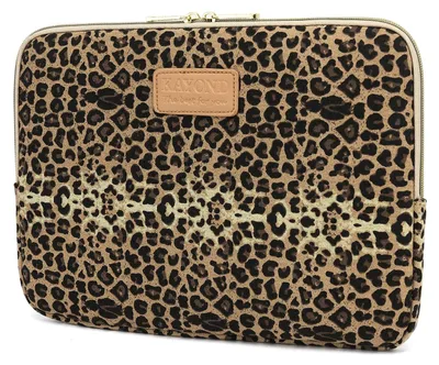 Obrázok produktu pre Puzdro na notebook Solidchoice, vhodné pre 14-palcové notebooky, s hnedým leopardím vzorom