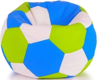 Obrázok produktu pre Sedací vak lopta 100x100 cm bielo-modro-zelená