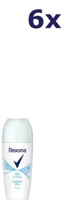 Produktbild von 6x Rexona Deo Roll-on - Baumwolle Dry 50 ml