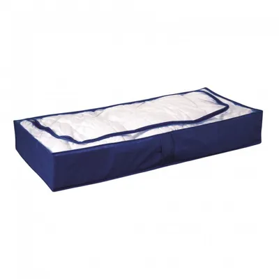 Produktbild von Unterbettbox,Vlies, 106x45x16cm,blau