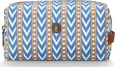 Image de Pip Studio trousse de toilette Coco Cosmetic Bag Samba Stripe Blue bleu